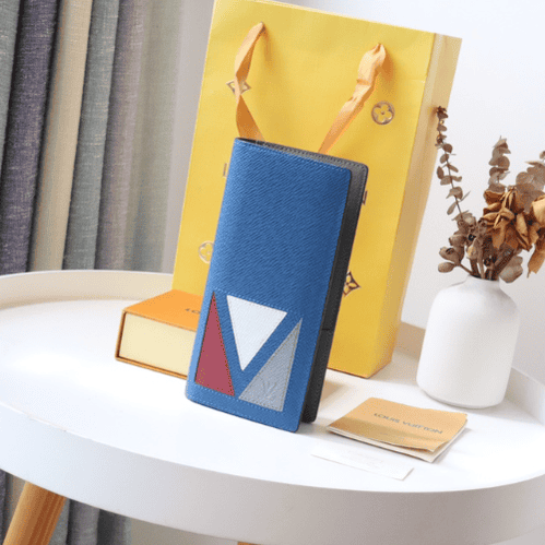 Louis Vuitton Brazza Wallet - Blue 27563 | Sandra Bags
