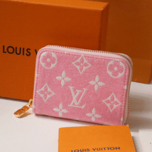 Louis Vuitton Monogram Jacquard Zipper Coin Purse - Pink 11504 | Sandra Bags