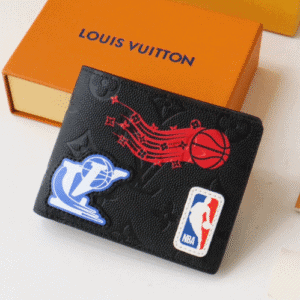 Louis Vuitton LVXNBA Multiple Wallet - Black 93640 | Sandra Bags