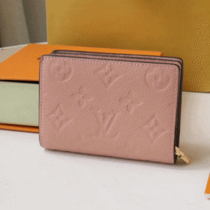 Louis Vuitton's Signature Monogram Motif Cléa Wallet - Pink 90649 | Sandra Bags