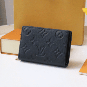 Louis Vuitton's Signature Monogram Motif Cléa Wallet - Black 63687 | Sandra Bags