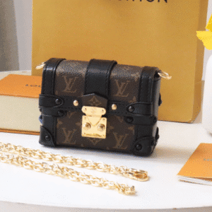 Louis Vuitton Trunk Chain Bag - Black 36487 | Sandra Bags