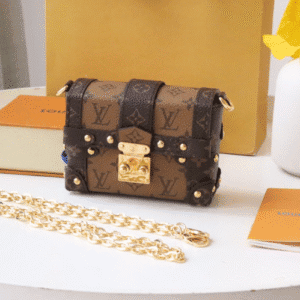 Louis Vuitton Trunk Chain Bag - Brown 71377 | Sandra Bags