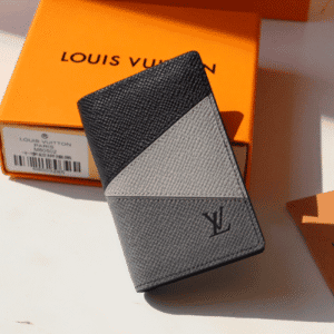 Louis Vuitton Single Pocket Wallet - Gray/Black 96596 | Sandra Bags