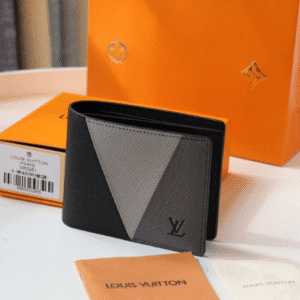 Louis Vuitton Slide Slender Wallet – Gray/Black 87071 | Sandra Bags