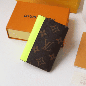 Louis Vuitton Pocket Organizer Blurry Monogram Wallet - Yellow 56410 | Sandra Bags