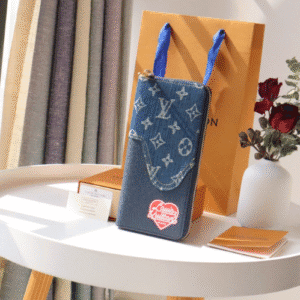 Louis Vuitton New Zippy Vertical Wallet - Blue 96886 | Sandra Bags