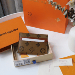 Louis Vuitton Single Porte Cartes Double Card Holder - Light Brown 40438 | Sandra Bags