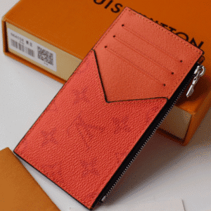 Louis Vuitton New Coin Zipper Card Holder - Orange 25911 | Sandra Bags