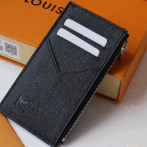 Louis Vuitton New Coin Zipper Card Holder - Black 82164 | Sandra Bags