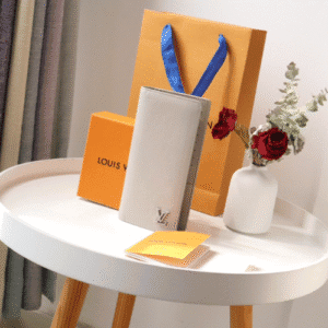 Louis Vuitton New Aerogram Brazza Wallet - Gray 27017 | Sandra Bags