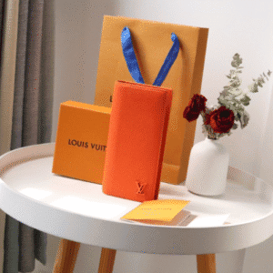 Louis Vuitton New Aerogram Brazza Wallet - Orange 26284 | Sandra Bags