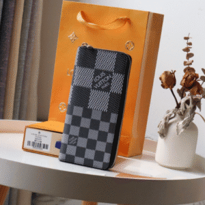 Louis Vuitton Straight Zipper Wallet - Black/Gray 32674 | Sandra Bags