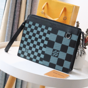 Louis Vuitton Standing Clutch Bag - Light Blue 53400 | Sandra Bags