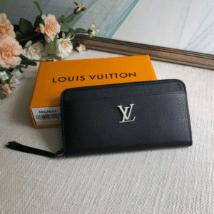 Louis Vuitton Zippy Lockme Wallet - Black 41684 | Sandra Bags