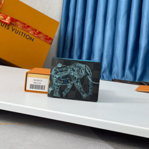 Louis Vuitton Damier Stamps Coated Canvas PF Slender Wallet 61316 | Sandra Bags