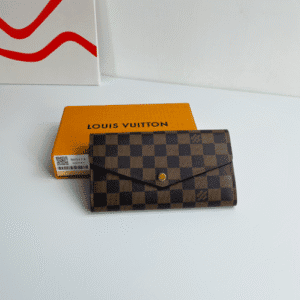 Louis Vuitton Damier Ebene canvas Sarah Envelope Wallet - Skin 53367 | Sandra Bags
