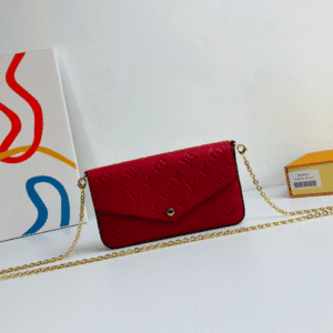 Louis Vuitton Pochette Félicie Chain Bag - Red 92790 | Sandra Bags