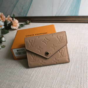 Louis Vuitton Monogram Empreinte Victorine Wallet - Apricot 28493 | Sandra Bags