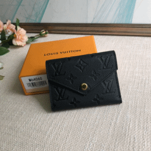 Louis Vuitton Monogram Empreinte Victorine Wallet - Black 78968 | Sandra Bags