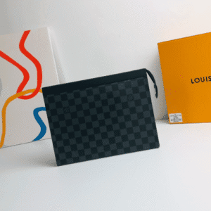 Louis Vuitton Pochette Voyage Medium Clutch - Black 75447 | Sandra Bags