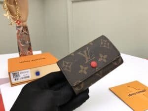 Louis Vuitton Monogram Canvas Fuchsia 6 Key Holder 96932 | Sandra Bags