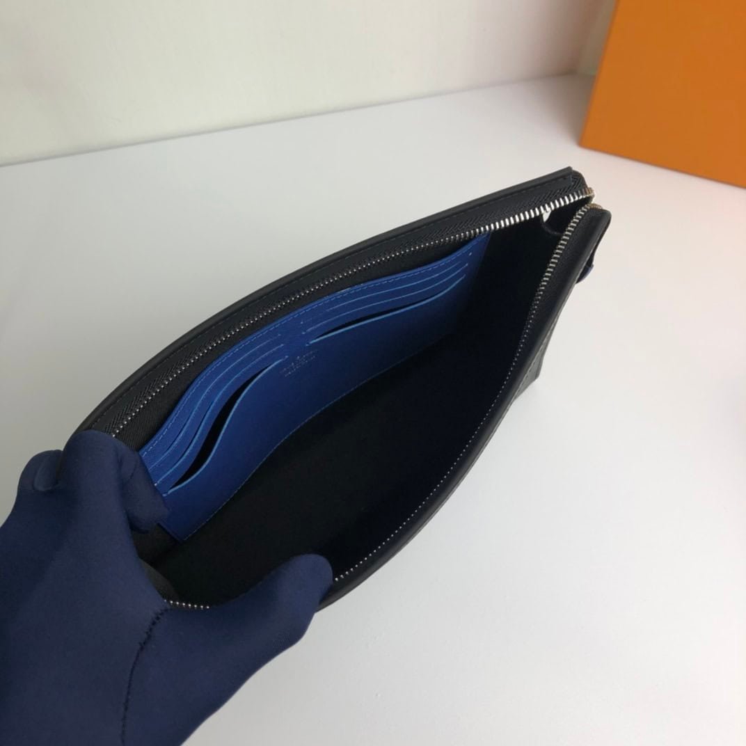 Louis Vuitton Pochette Voyage Medium Handbag - Blue 68590 | Sandra Bags - Image 2