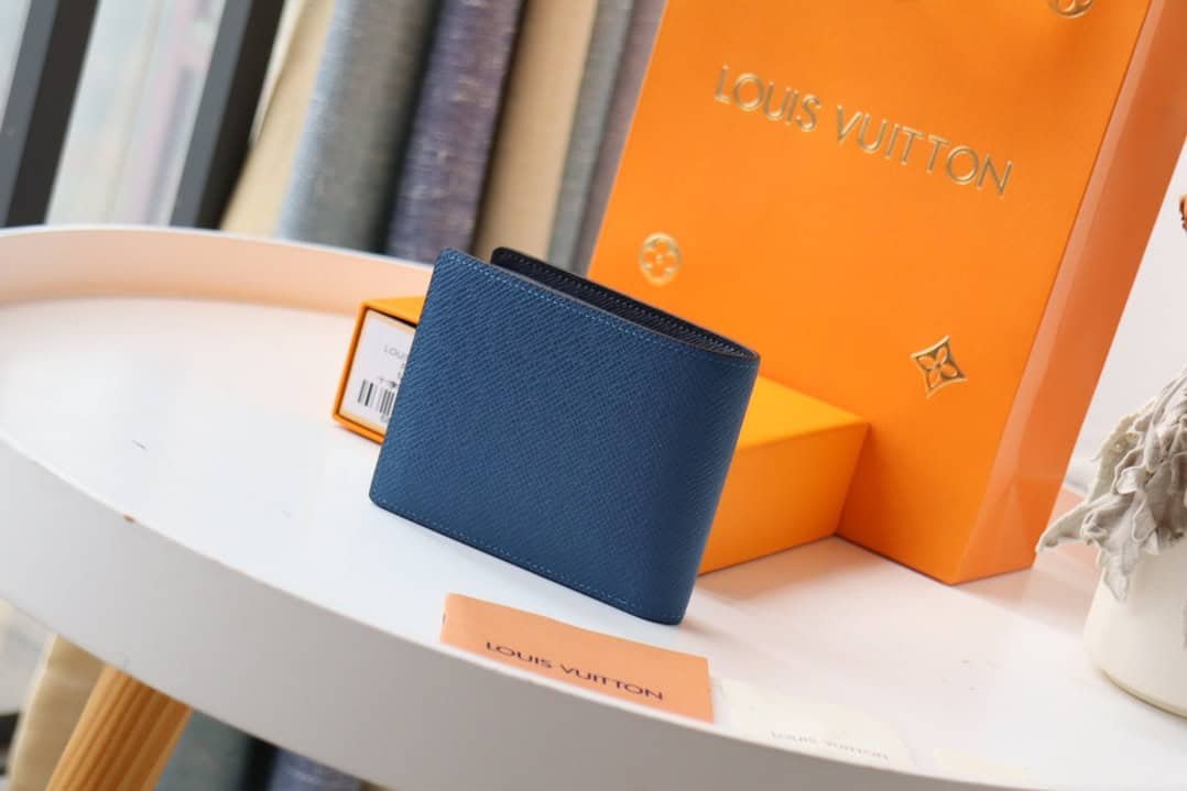 Louis Vuitton Slide Slender Wallet - Blue/Black 23372 | Sandra Bags - Image 3