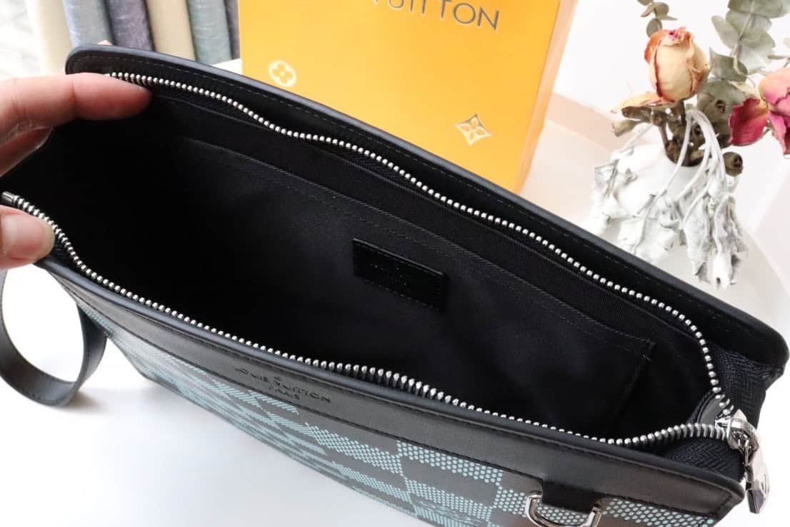 Louis Vuitton Standing Clutch Bag - Light Blue 53400 | Sandra Bags - Image 2