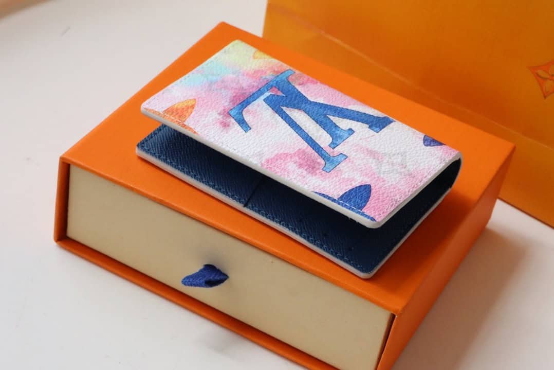 Louis Vuitton Blue Pocket Organizer 52559 | Sandra Bags - Image 5