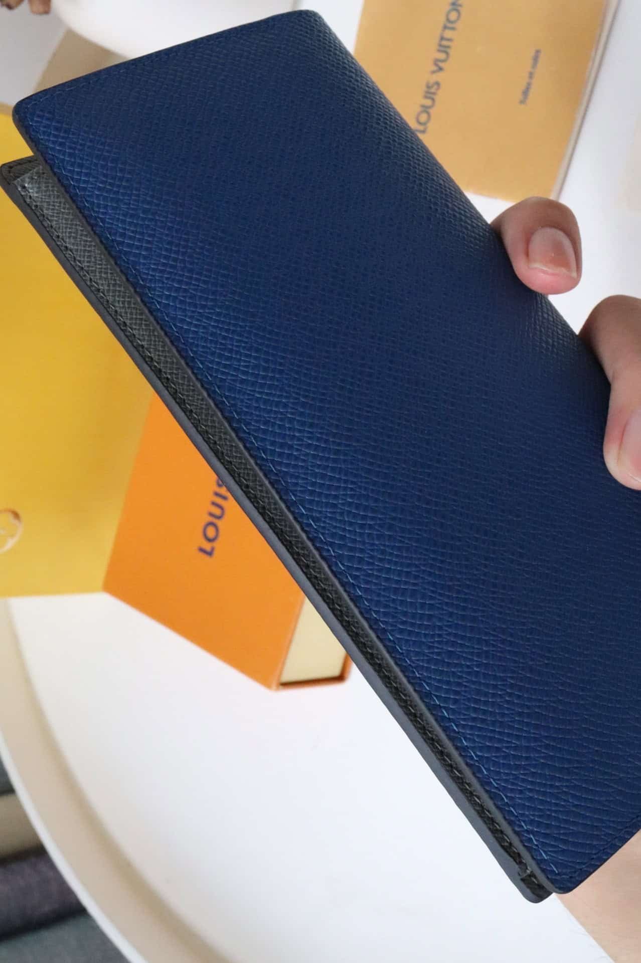 Louis Vuitton Brazza Wallet - Blue 27563 | Sandra Bags - Image 3