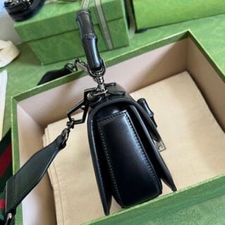 Gucci Bamboo Mini Handbag - Black 49797 | Sandra Bags - Image 3