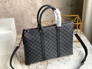 Louis Vuitton Heiger Anton Briefcase Bag - Black 67302 | Sandra Bags
