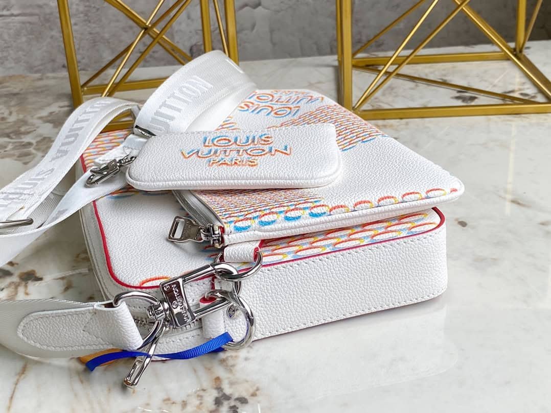 Louis Vuitton Men's Trio Messenger Bag - White 71457 | Sandra Bags - Image 4