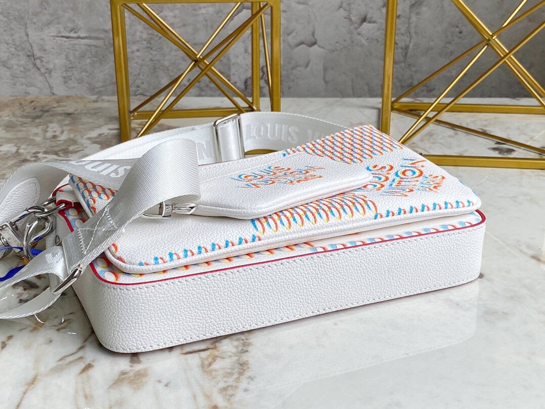 Louis Vuitton Men's Trio Messenger Bag - White 71457 | Sandra Bags - Image 3