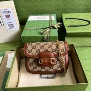 Gucci Denim Dionysus Leather Mini Bag - Brown 32390 | Sandra Bags