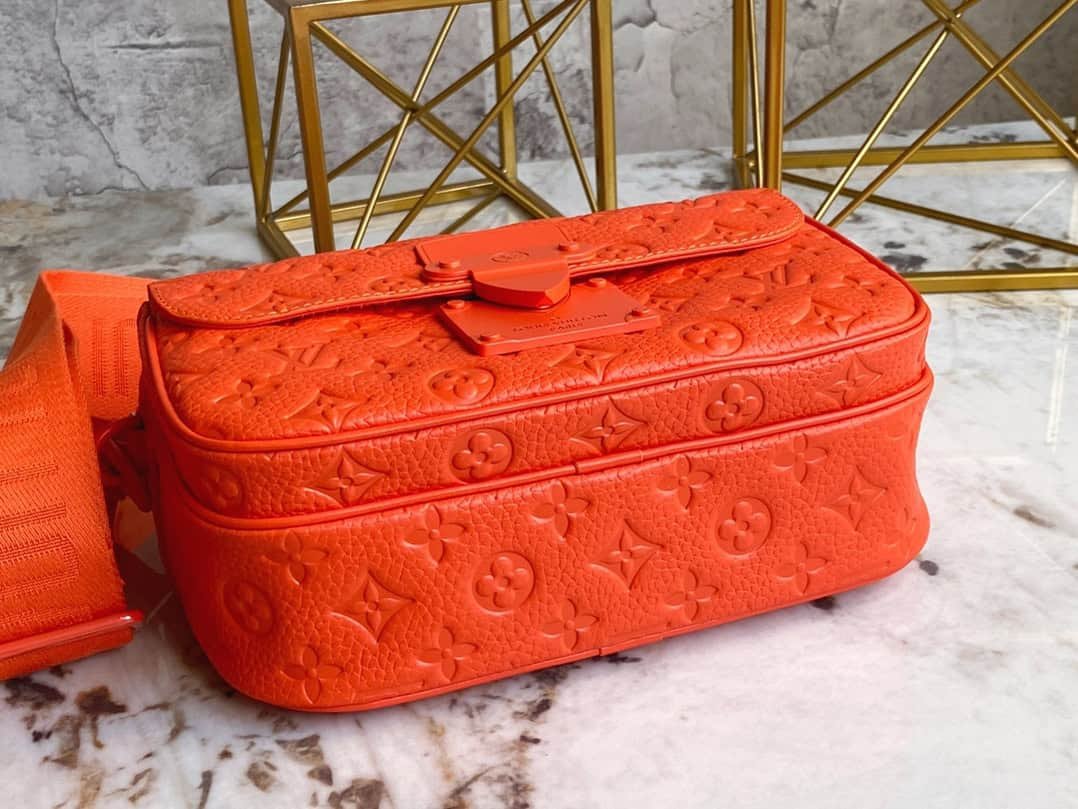 Louis Vuitton Men's S Lock Messenger Bag - Orange 31306 | Sandra Bags - Image 3