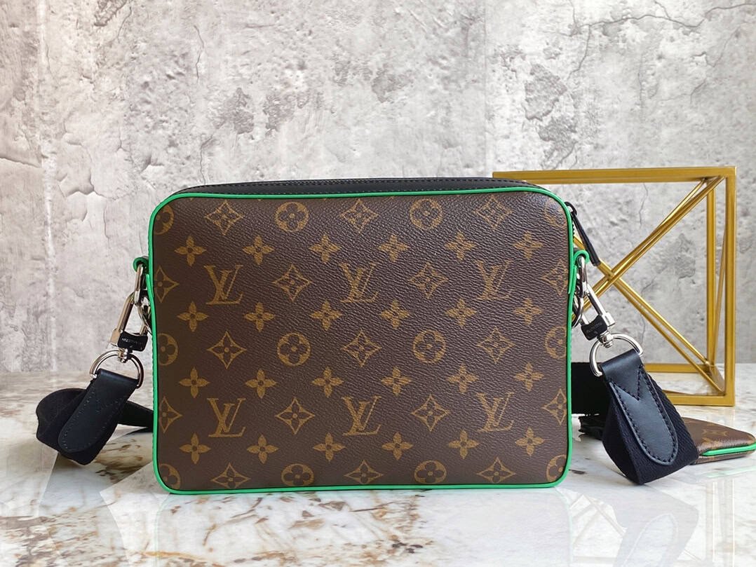 Louis Vuitton Men's TRIO Messenger Bag - Green 46444 | Sandra Bags - Image 4