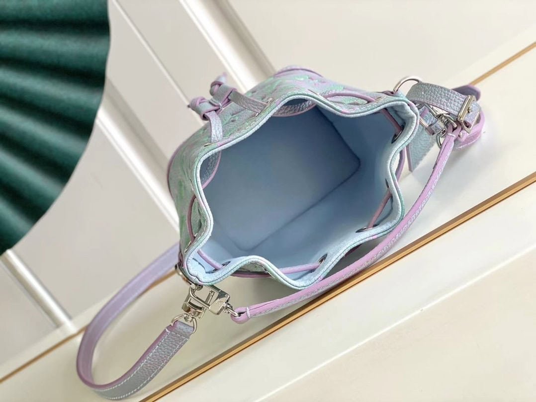 Louis Vuitton Apricot Nano Noé Handbag - Blue 31326 | Sandra Bags - Image 3