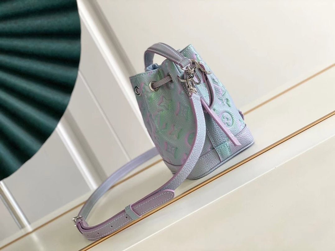 Louis Vuitton Apricot Nano Noé Handbag - Blue 31326 | Sandra Bags - Image 5