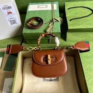 Gucci Bamboo 1947 Series Mini Handbag 24131 | Sandra Bags