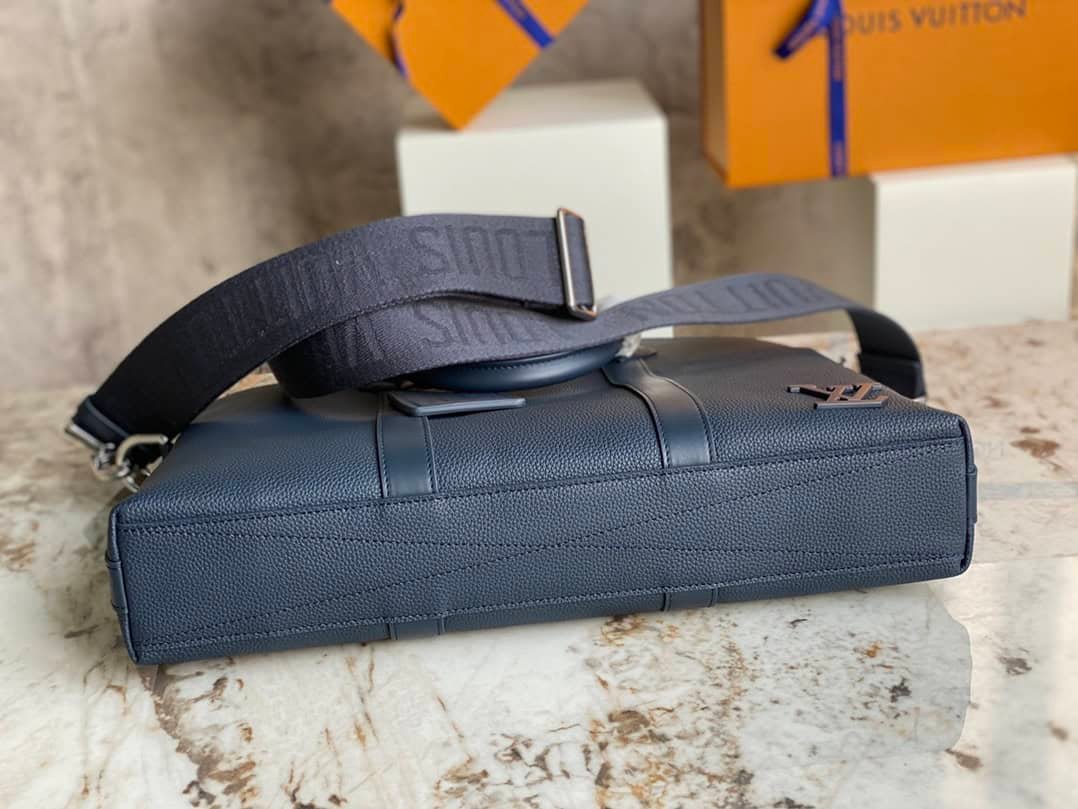 Louis Vuitton Armand Small Briefcase Bag - Blue 80377 | Sandra Bags - Image 3
