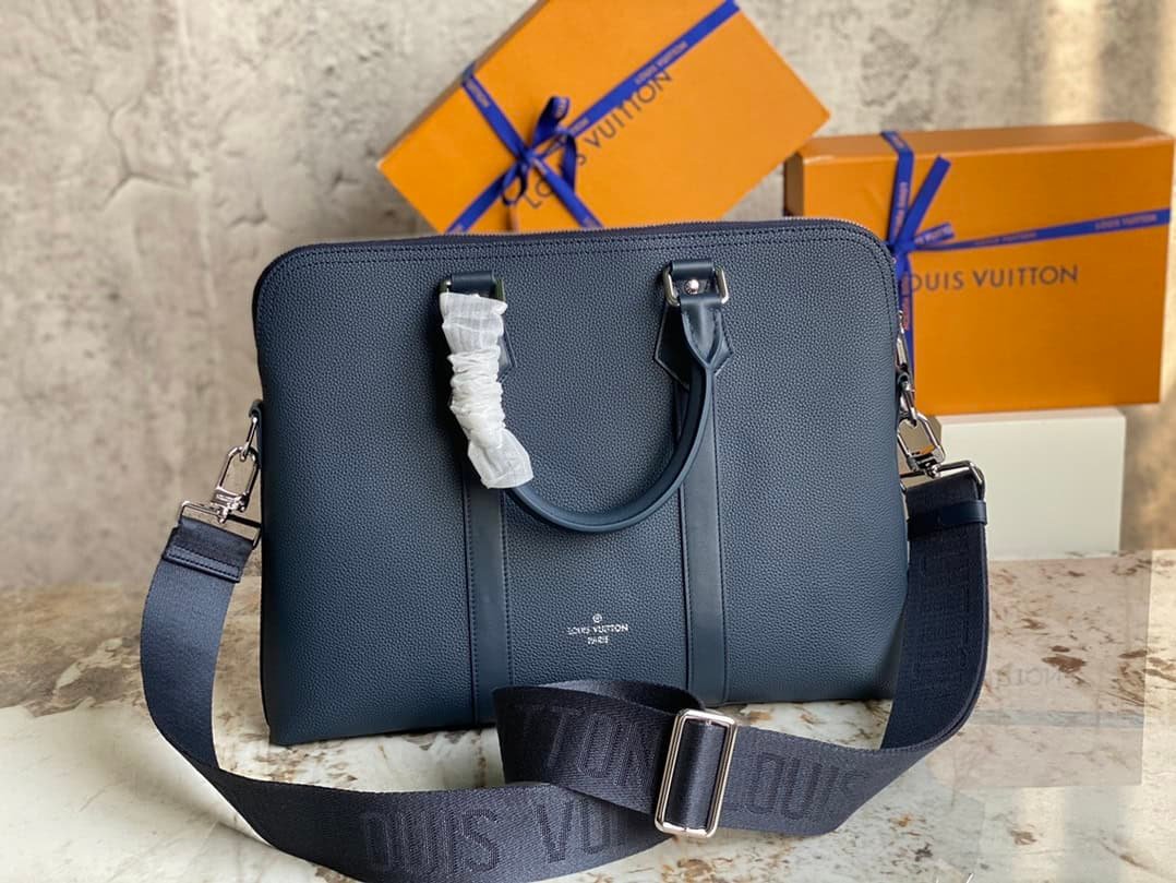 Louis Vuitton Armand Small Briefcase Bag - Blue 80377 | Sandra Bags - Image 4