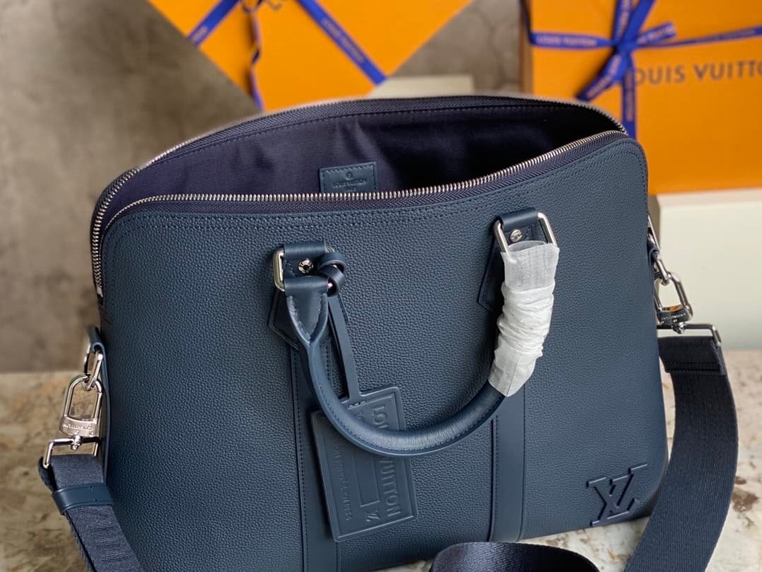 Louis Vuitton Armand Small Briefcase Bag - Blue 80377 | Sandra Bags - Image 2