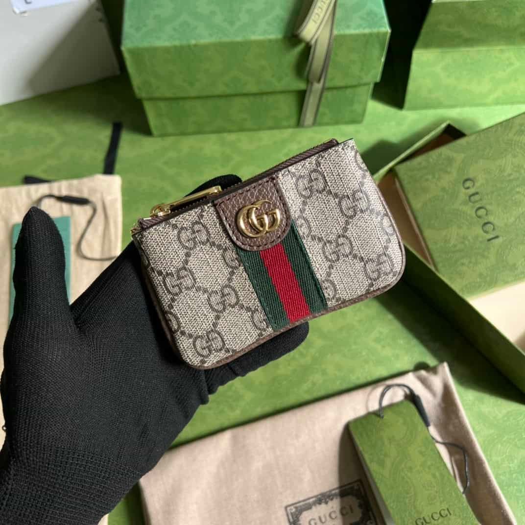 Gucci Beige/Brown GG pattern Wallet 37821 | Sandra Bags