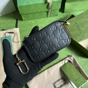 Gucci GG pattern Black key case 52013 | Sandra Bags