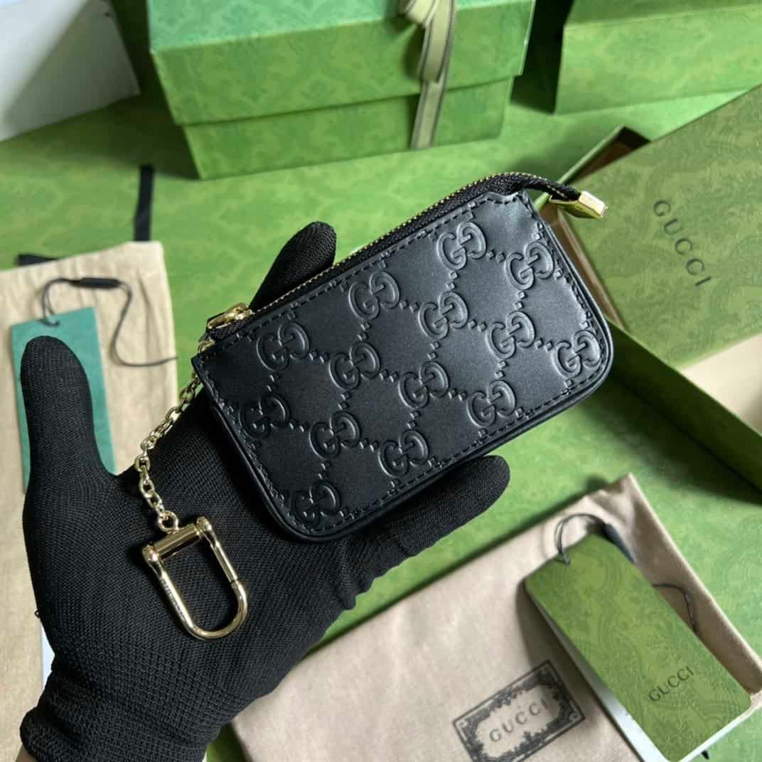 Gucci GG pattern Black key case 52013 | Sandra Bags