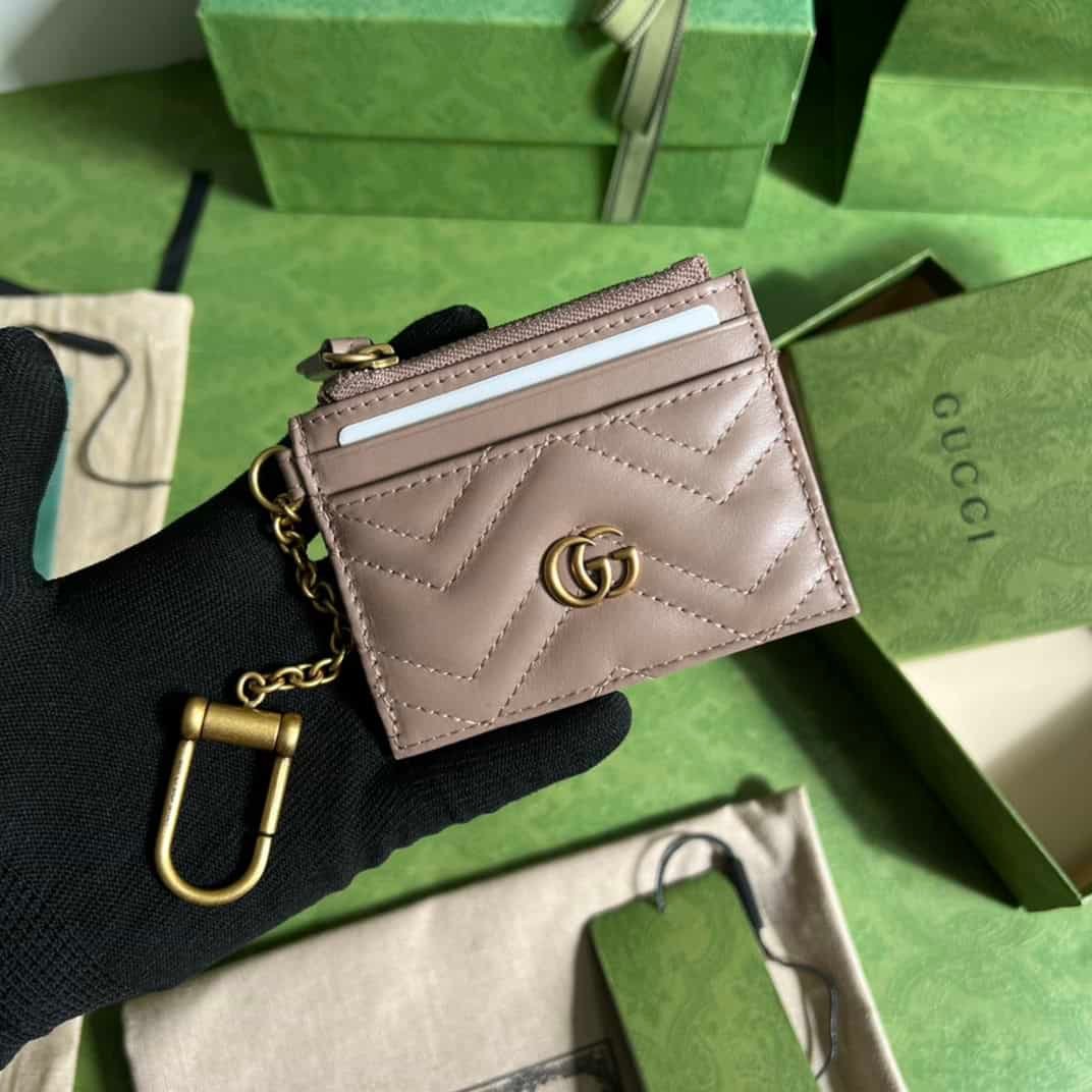 GUCCI - GG MARMONT LEATHER CARDHOLDER 64195 | Sandra Bags