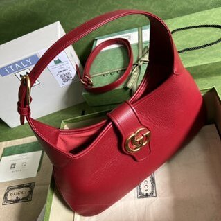 Gucci Cosmogonie Leather Shoulder Bag - Red 34355 | Sandra Bags - Image 2