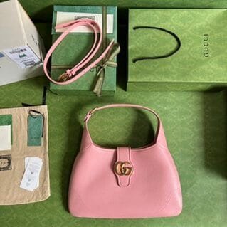 Gucci Cosmogonie Leather Shoulder Bag - Pink 94734 | Sandra Bags - Image 3